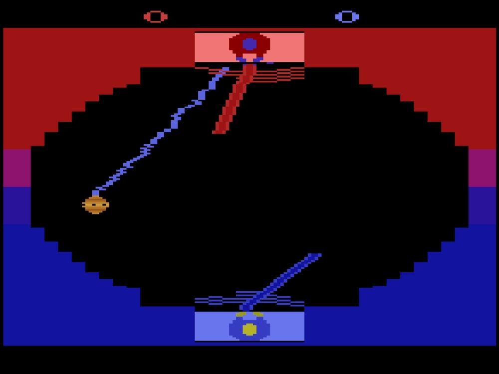 Gameplay of Star Wars Jedi Arena for Atari 2600